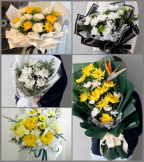 山东青岛平度市店子镇南国家埠村白事花束代送